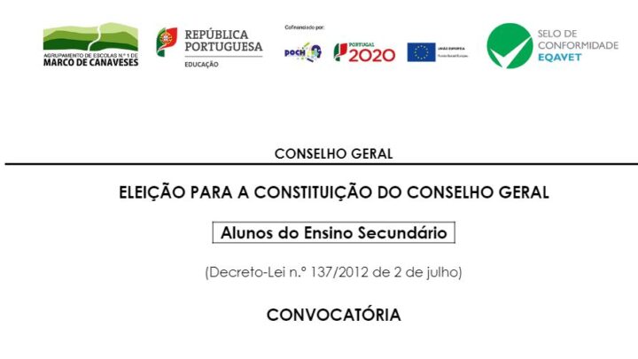 ELEIÇÃO PARA A CONSTITUIÇÃO DO CONSELHO GERAL