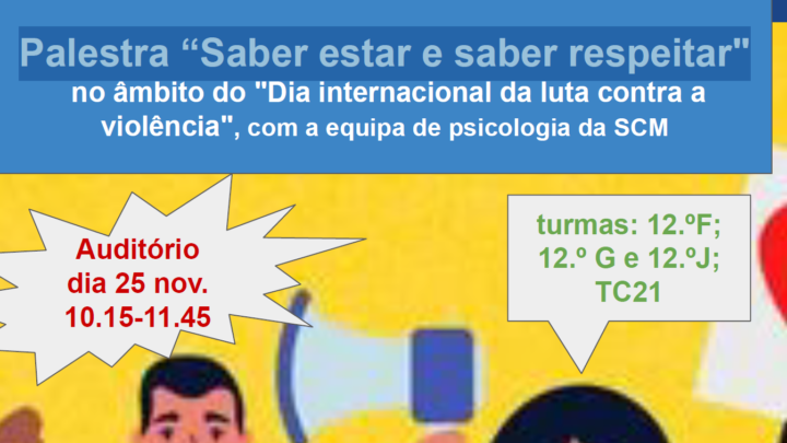 Palestra “Saber estar e saber respeitar”