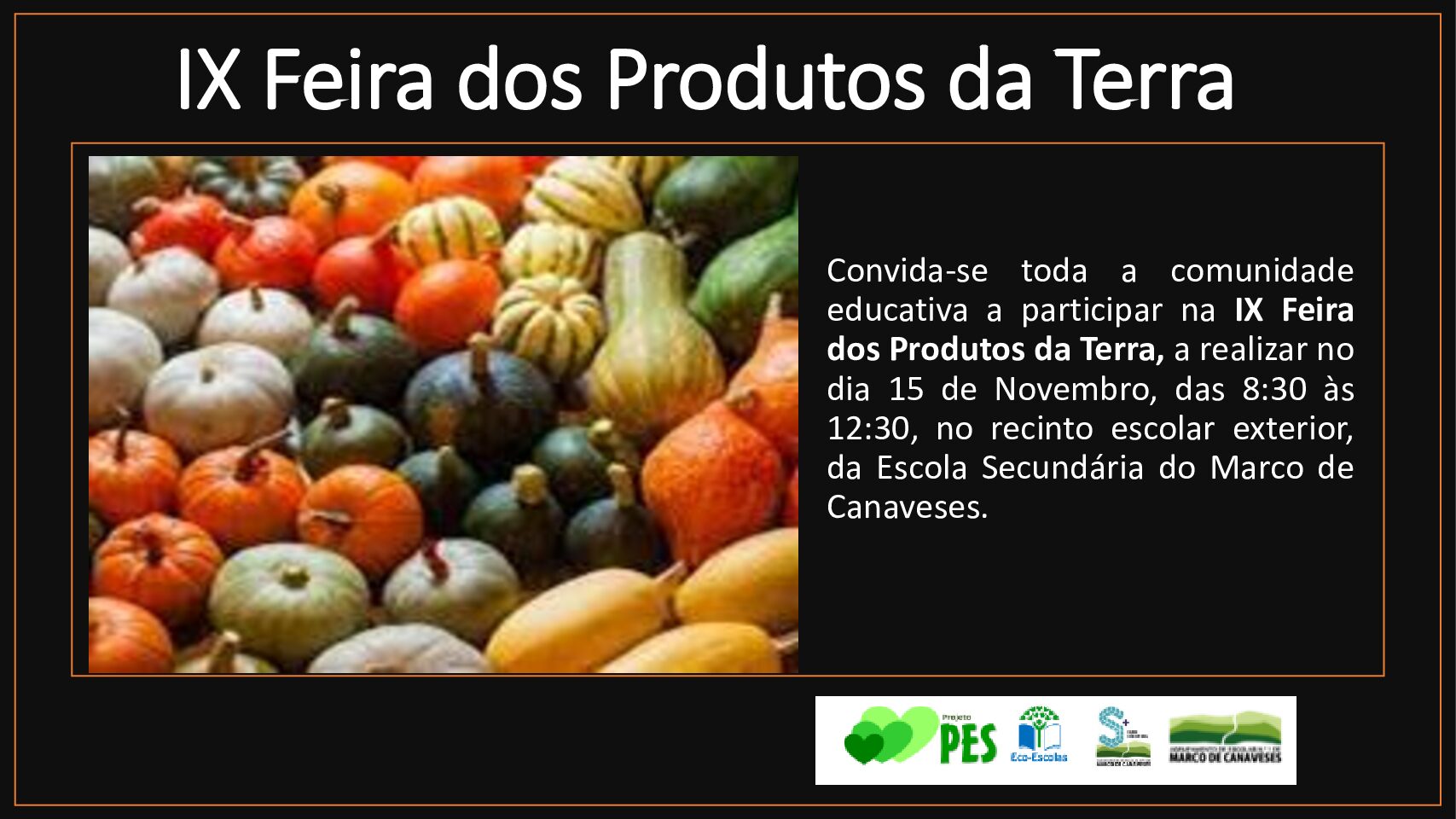 IX Feira dos produtos da Terra- convite