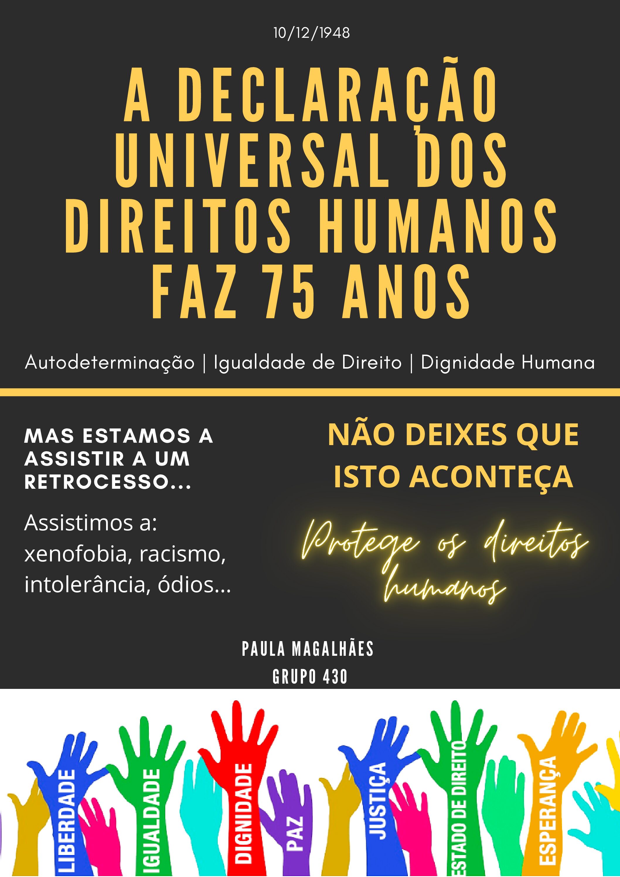 A DECLARAÇÃOUNIVERSAL DOSDIREITOS HUMANOSFAZ 75 ANOS